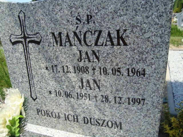 Grób Jan Mańczak