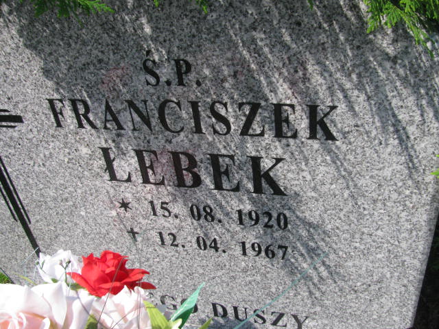 Franciszek Łebek 1920 Warta Bolesławiecka - Grobonet - Wyszukiwarka osób pochowanych