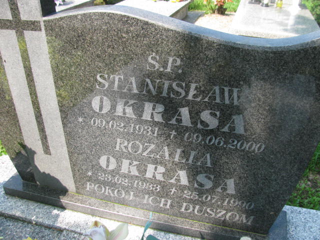 Stanisław Okrasa 1931 Warta Bolesławiecka - Grobonet - Wyszukiwarka osób pochowanych